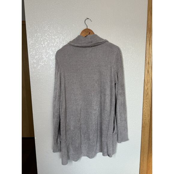 Barefoot Dreams CozyChic Lite Circle Cardigan Size XL Taupe Sweater 423 - Picture 6 of 6